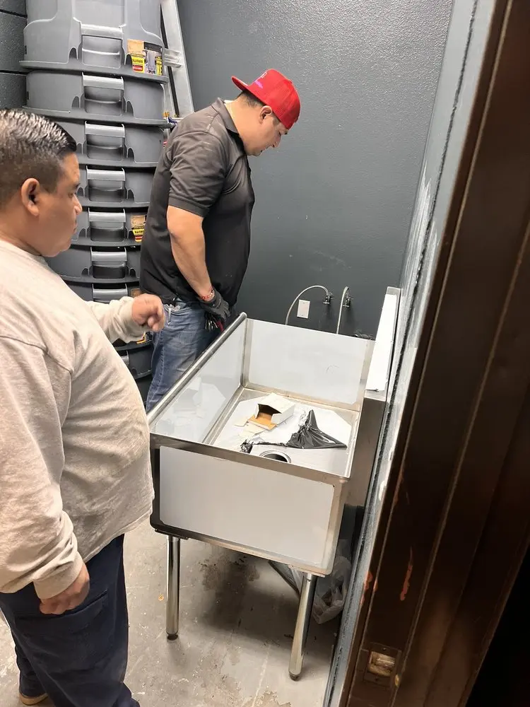 Commercial plumbing and sink installation in Dranesville